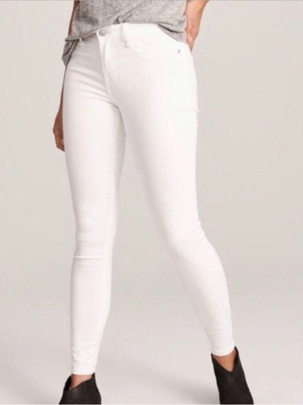 Abercrombie & Fitch Harvested er Supper Skinny White Jeans